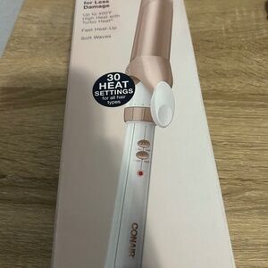 Conair Double Ceramic 1 1/2 Curling Iron White/ Rose Gold